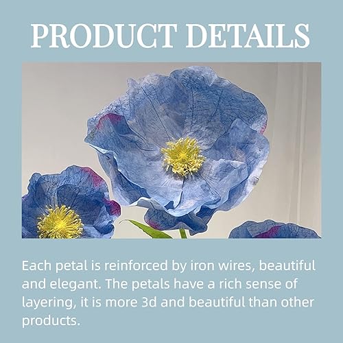 Miniatura 5 de Flores gigantes para decoración, flor artificial grande de 5.9 pies para boda, recepción, cumpleaños, fiesta de Navidad, telón de fondo, despedida