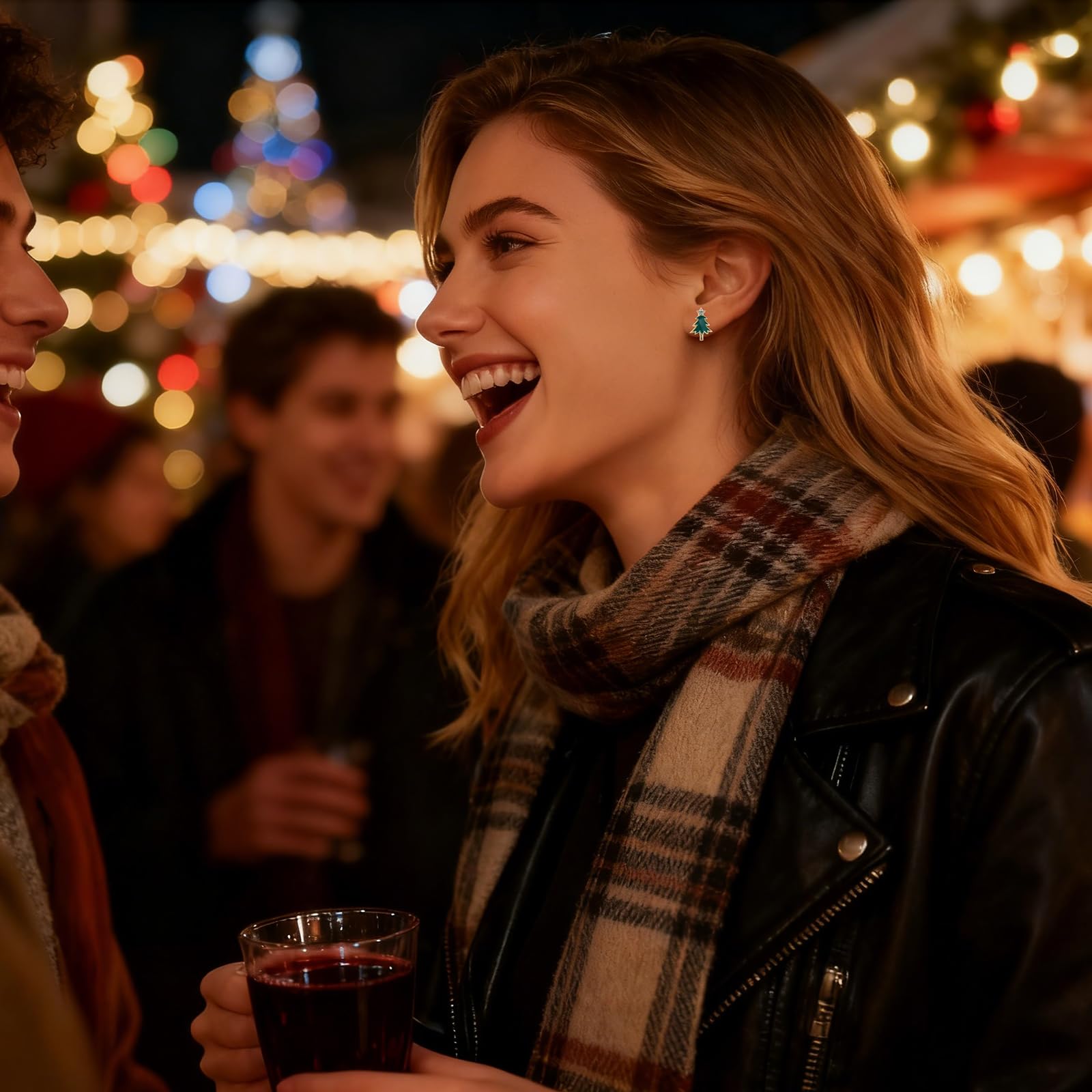 Jean Beau Pearl Flower Leaf Stud Earrings for Women Statement Cluster CZ Pearls Earring Gold Plated Sterling Silver Wedding Prom Birthday Fashion Jewelry Gift