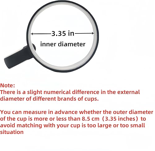 Miniatura 4 de Mango de vaso de 20 onzas, antideslizante para taza de viaje con agarre para vasos aislados al vacío, adecuado para Yeti Rambler, Trail, Sic, Ozark