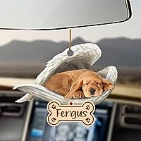 Vista 23 de Chihuahua Sleeping Angel - Adorno conmemorativo de acrílico 2D personalizado para perro, regalo para la pérdida de mascotas, regalo de simpatía