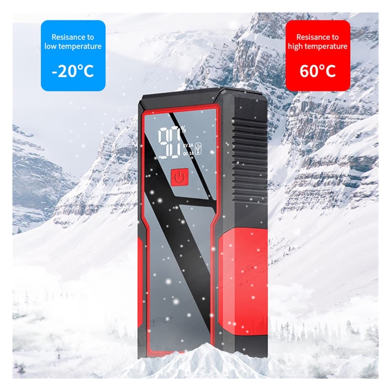 12V 2000A Wzmacniacz Rozruchowy Do Samochodu 20000mAh/26000mAh Akumulator Przenośna Ładowarka Awaryjne Urządzenie Do Uruchamiania Awaryjnego Samochodu Power Bank(26000mah)