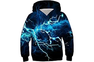 Lightning Hoodie for Kids from 6-16 Boys and Girls