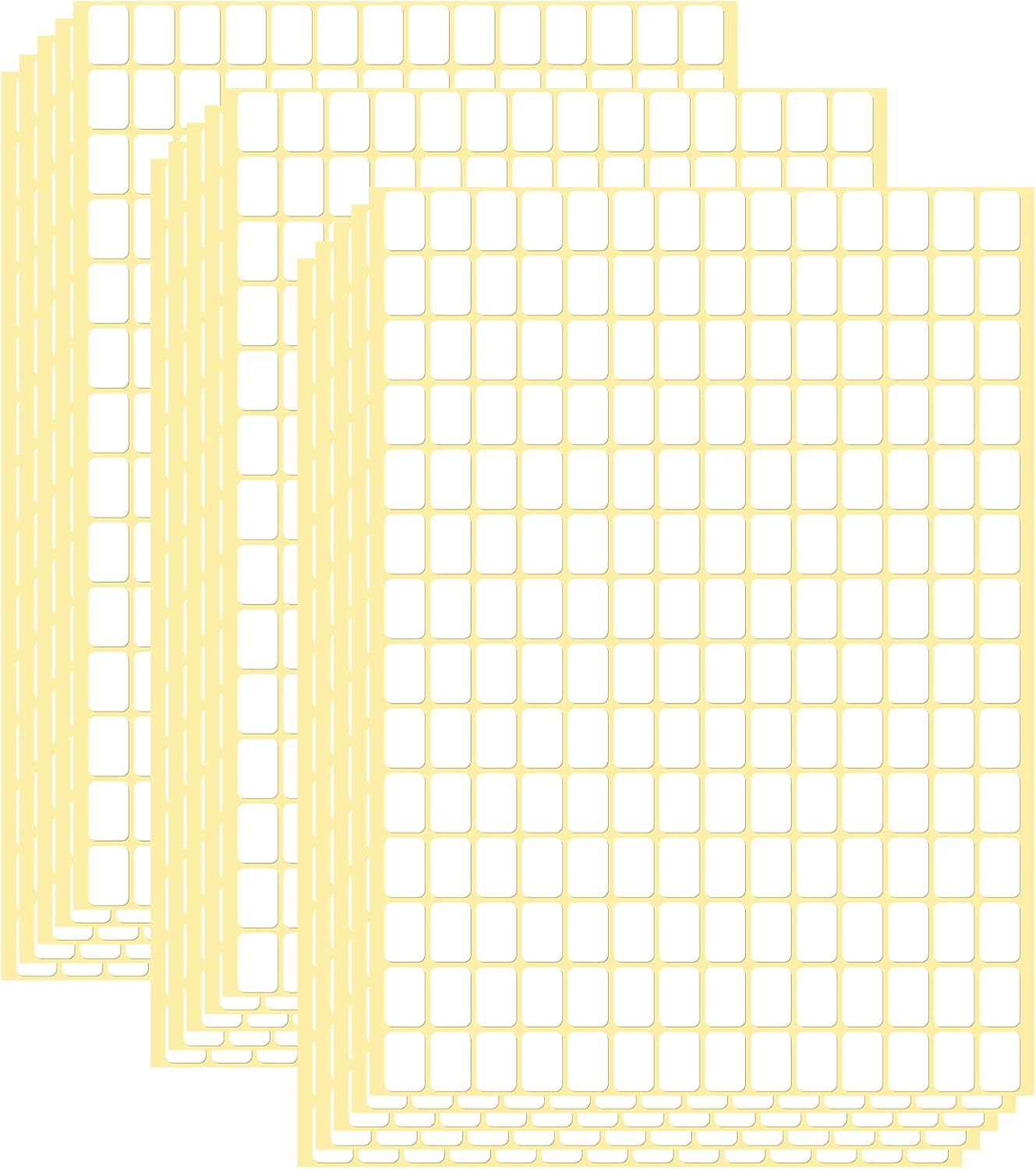 5880 Pcs Writable White Labels 13 X 9 mm Blank Sticky Labels Small