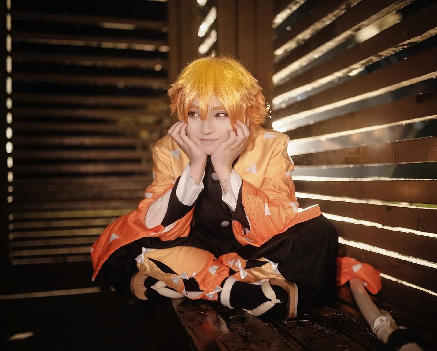 CR ROLECOS Tanjirou Zenitsu Giyuu Cosplay Costume Anime Cosplay Kimono Outfit - Image 2