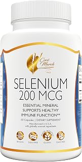 Cocó March N.M.D Selenium - Essential Mineral for Thyroid Health -200 mcg- 3 Month Supply -Gluten Free, Soy Free, Dairy Free, GMO Free, Vegan - 60 Capsules