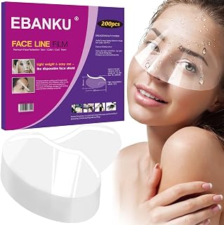 EBANKU 200 PCS Shower Face Shield Eyebrow Eyelash Shield Visors Upgrade
