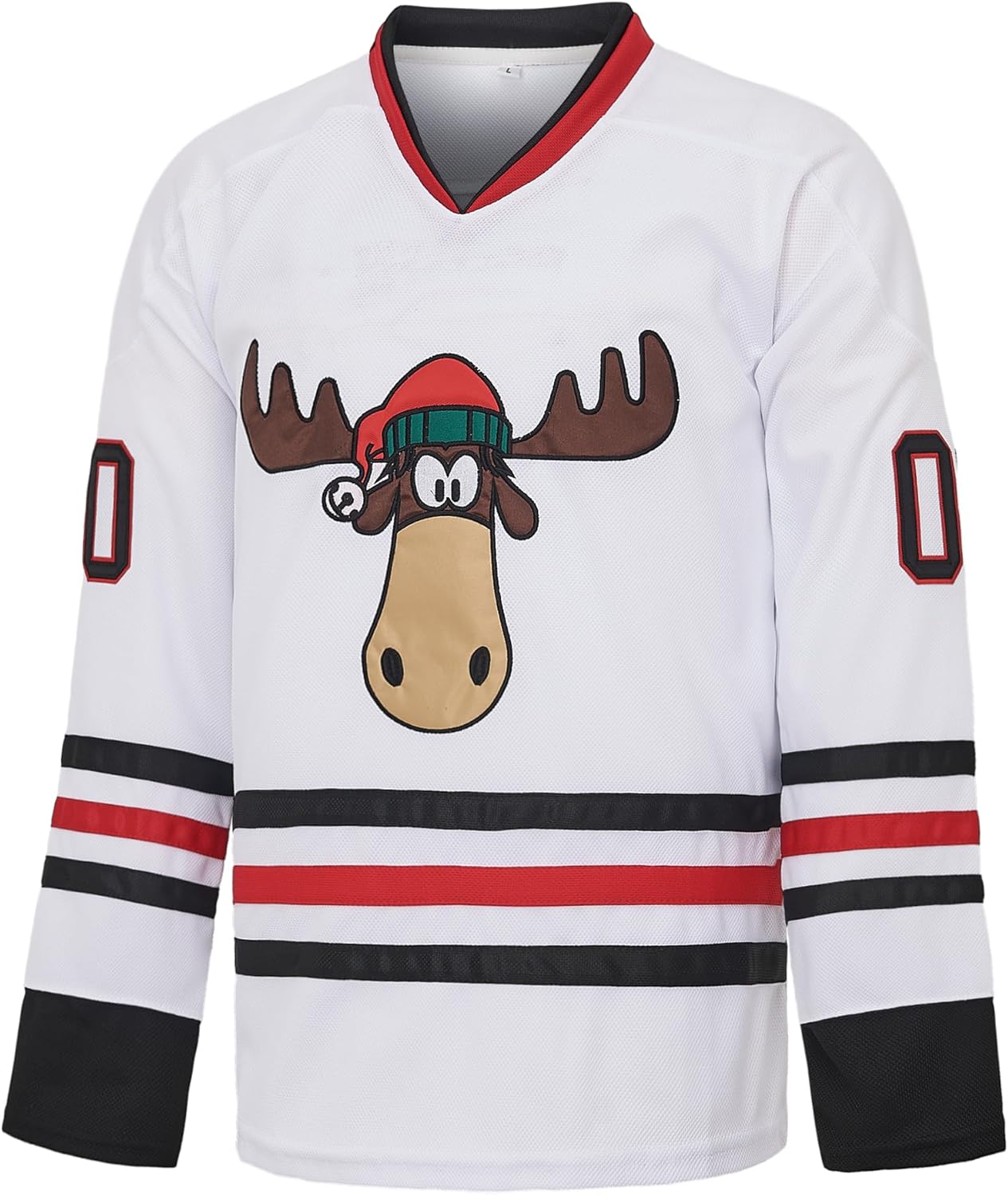 #00 Griswold X-Mas Christmas Vacation Mens Movie Hockey Jersey White Stitched