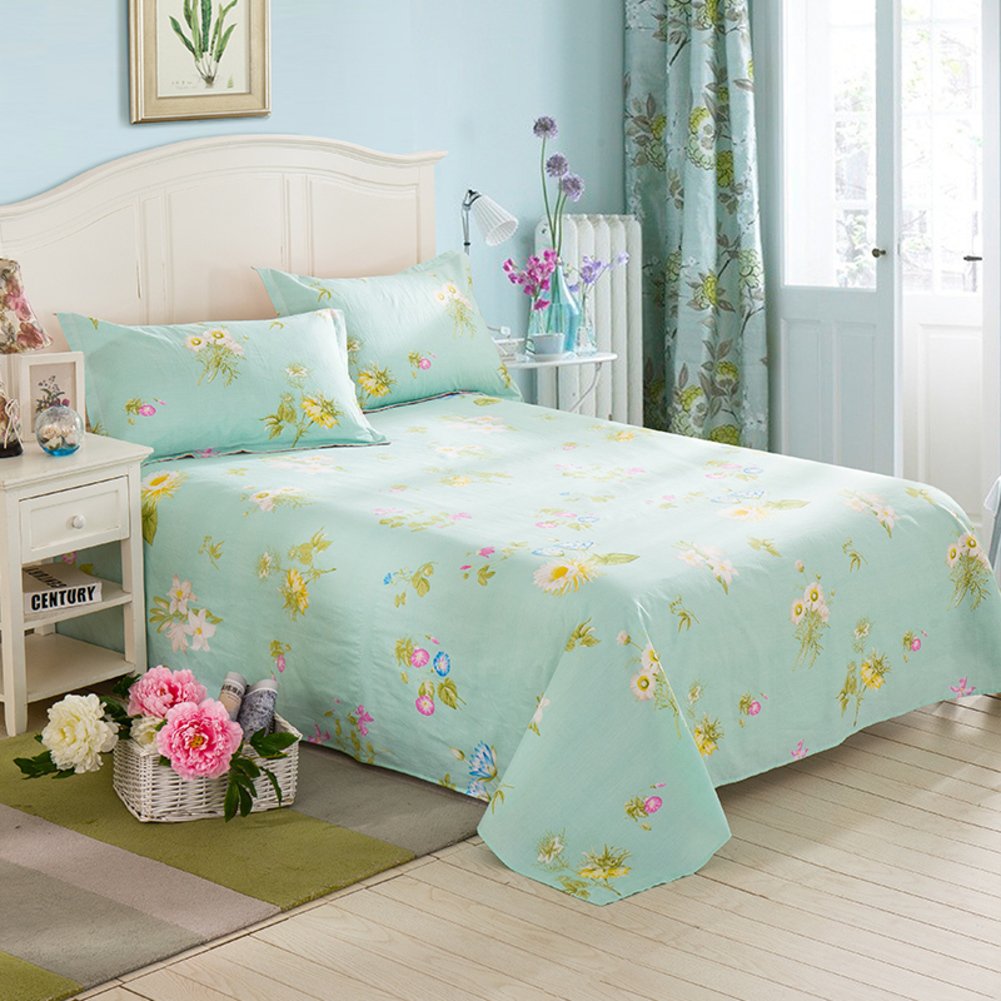 Drap en sergé de coton doux motif cartoon pour des nuits douillettes et sereines