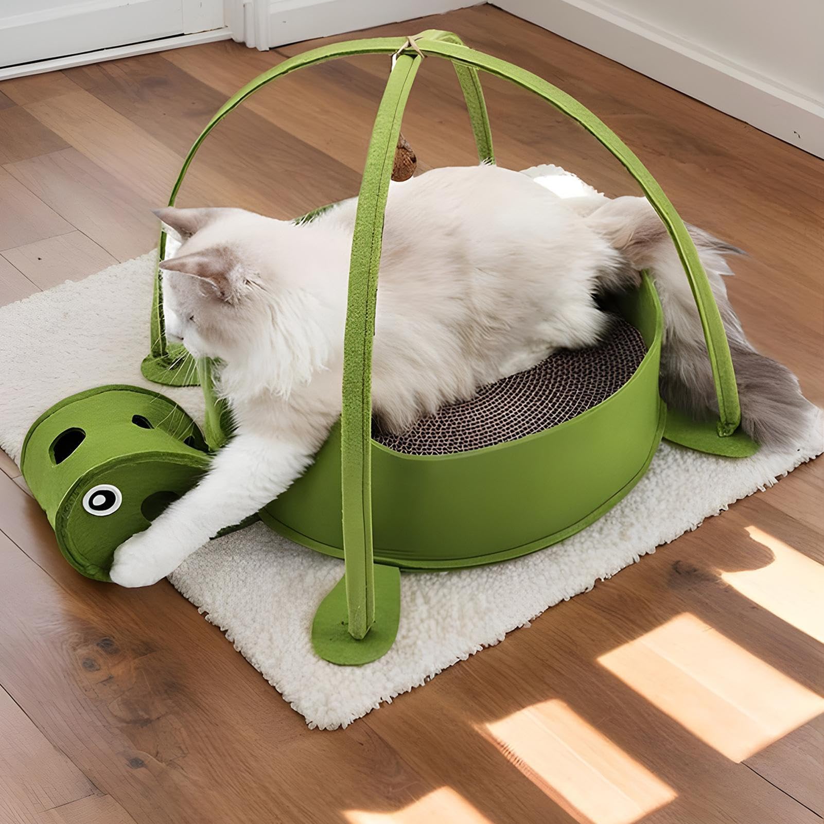 Katzenbaum – Katzenkratzbaum | Große Haustierliege, Autokratzbaum | Möbelschutz, Tierspielzeug | Geistiges und körperliches Training für Kleine bis große Rassen, Haustiere, Wohnzimmer, Zuhause