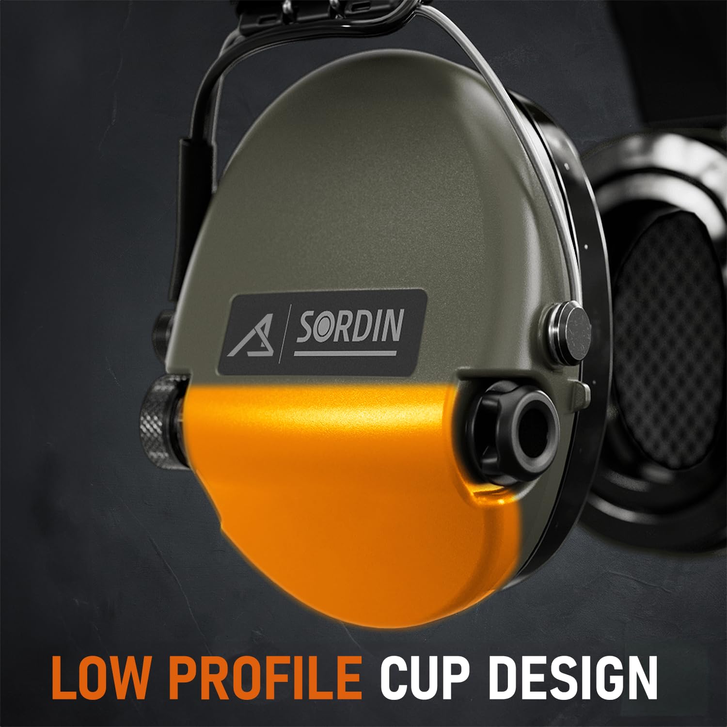 Sordin ACE Core TAC Protectores auditivos de cápsula activos electrónicos para caza tiro deportivo