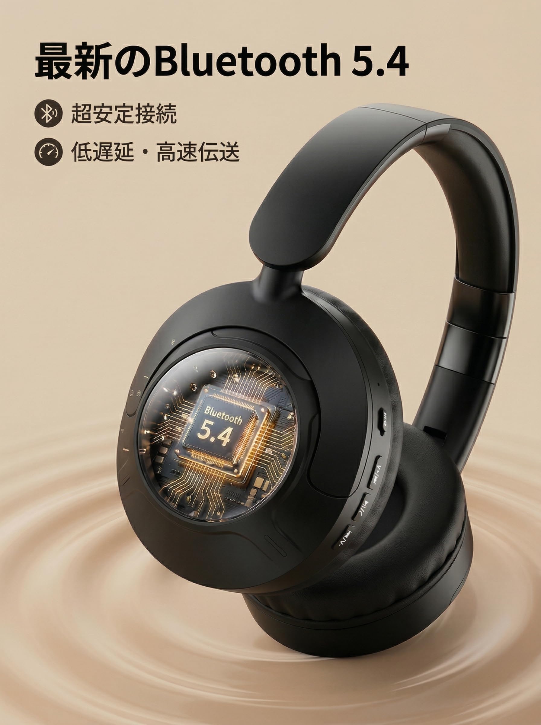 Amazon.co.jp: ヘッドホン bluetooth 【2026最新Bluetooth5.4