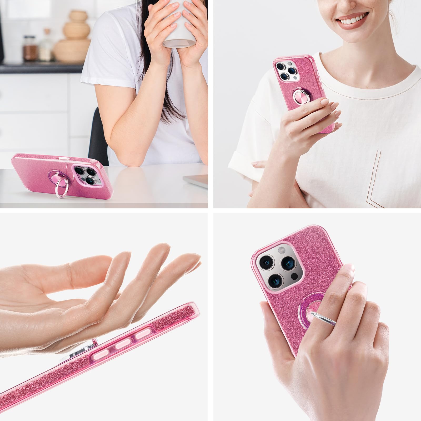 Amazon.co.jp: Wisdompro iPhone 15 Pro 用 ケース リング付き