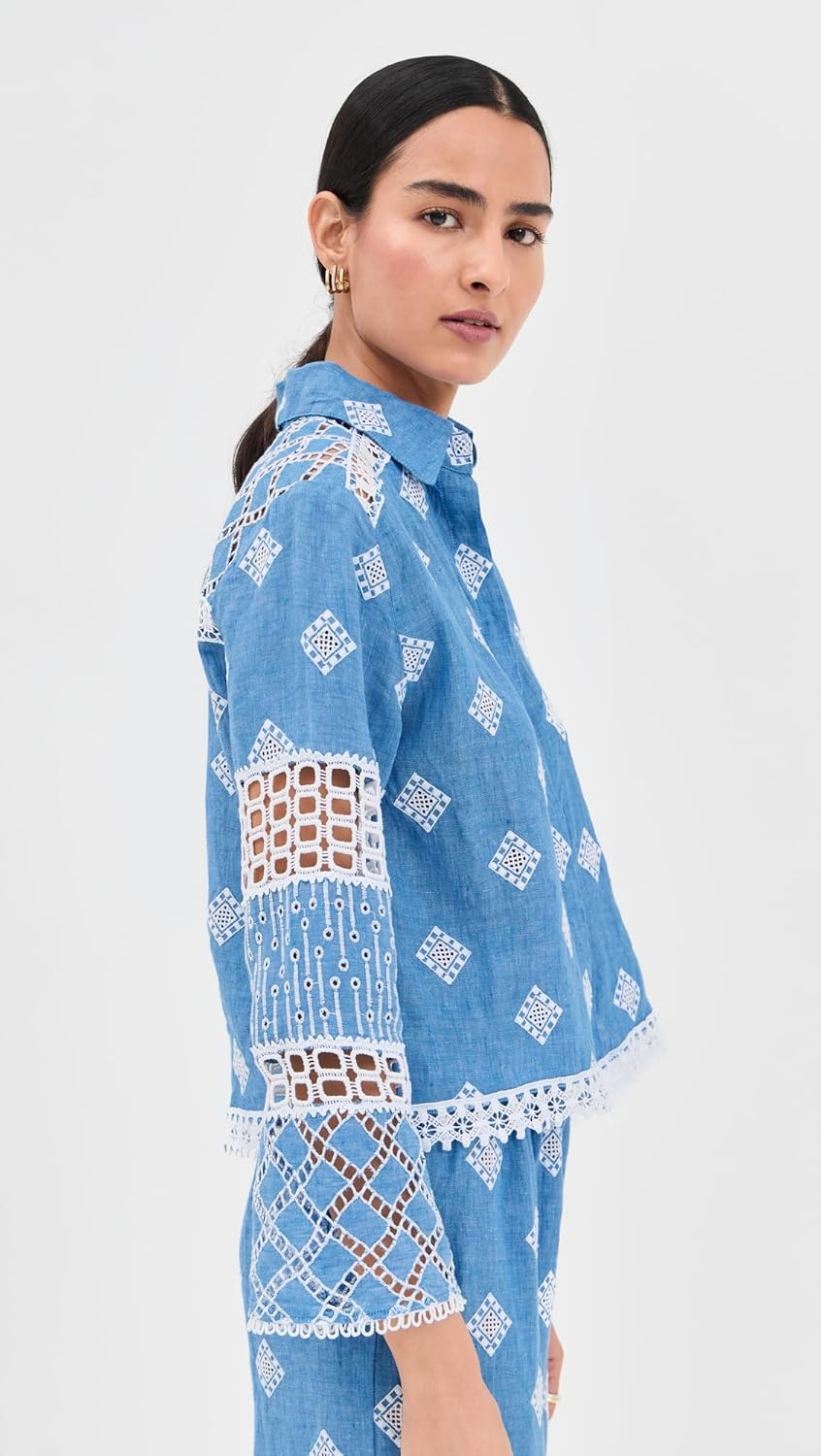 Temptation Positano Women's Aneto Jeans Blouse - Image 4