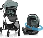 Evenflo Omni Ultra Travel System with Revolve180 LiteMax NXT Rotational Infant Car Seat - Pacific Green
