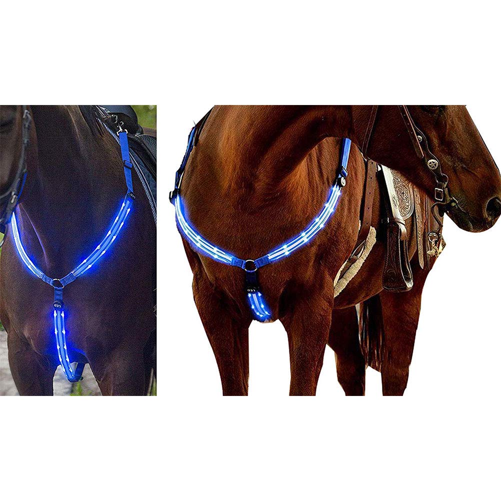 Luminous Horse Necklace LED Brustgurt für Pferde, verstellbar für den Pferdesport