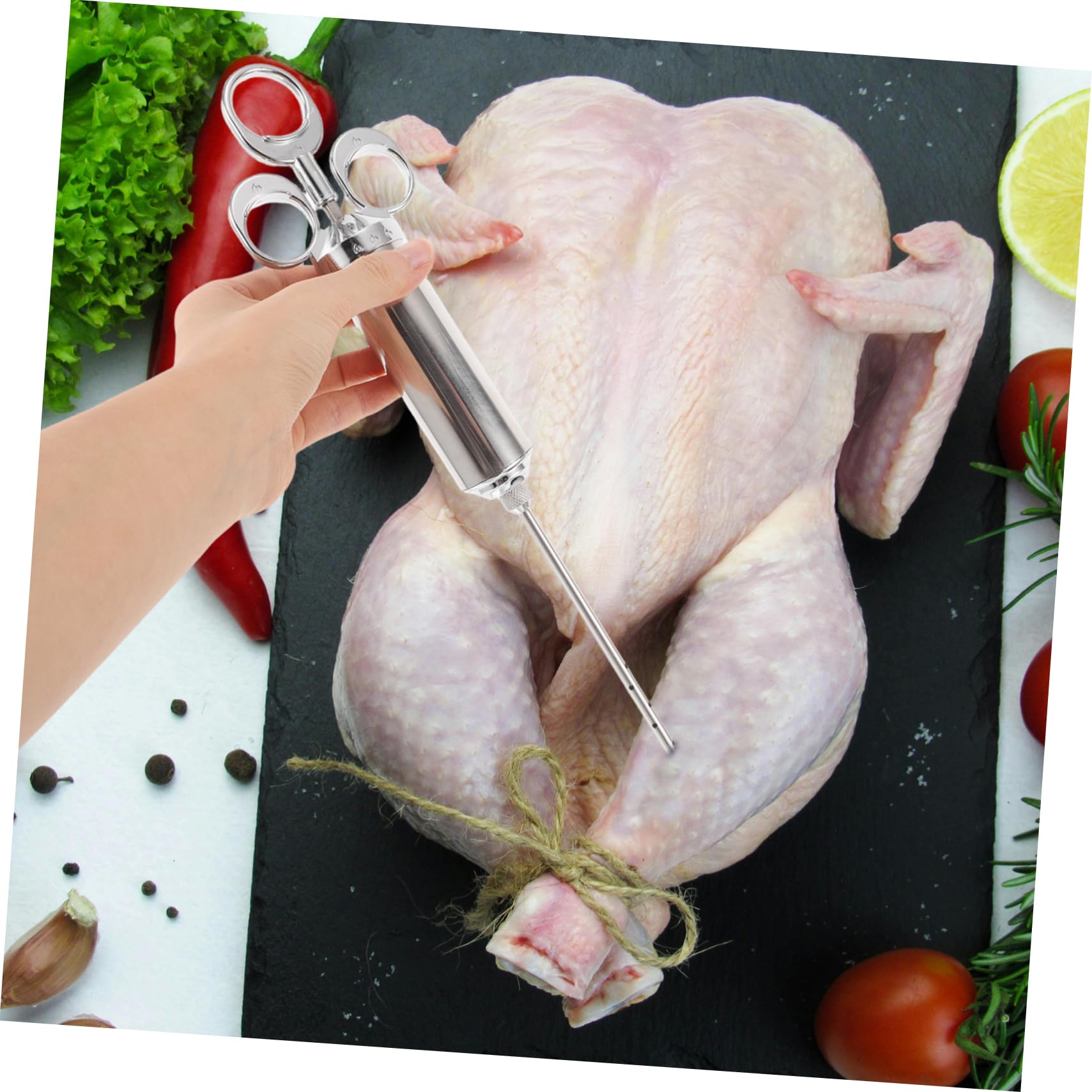 Fleisch Marinade Injektor Edelstahl Huhn Truthahn Bbq Grill Zubehör Für Fleisch Marinade Kochen