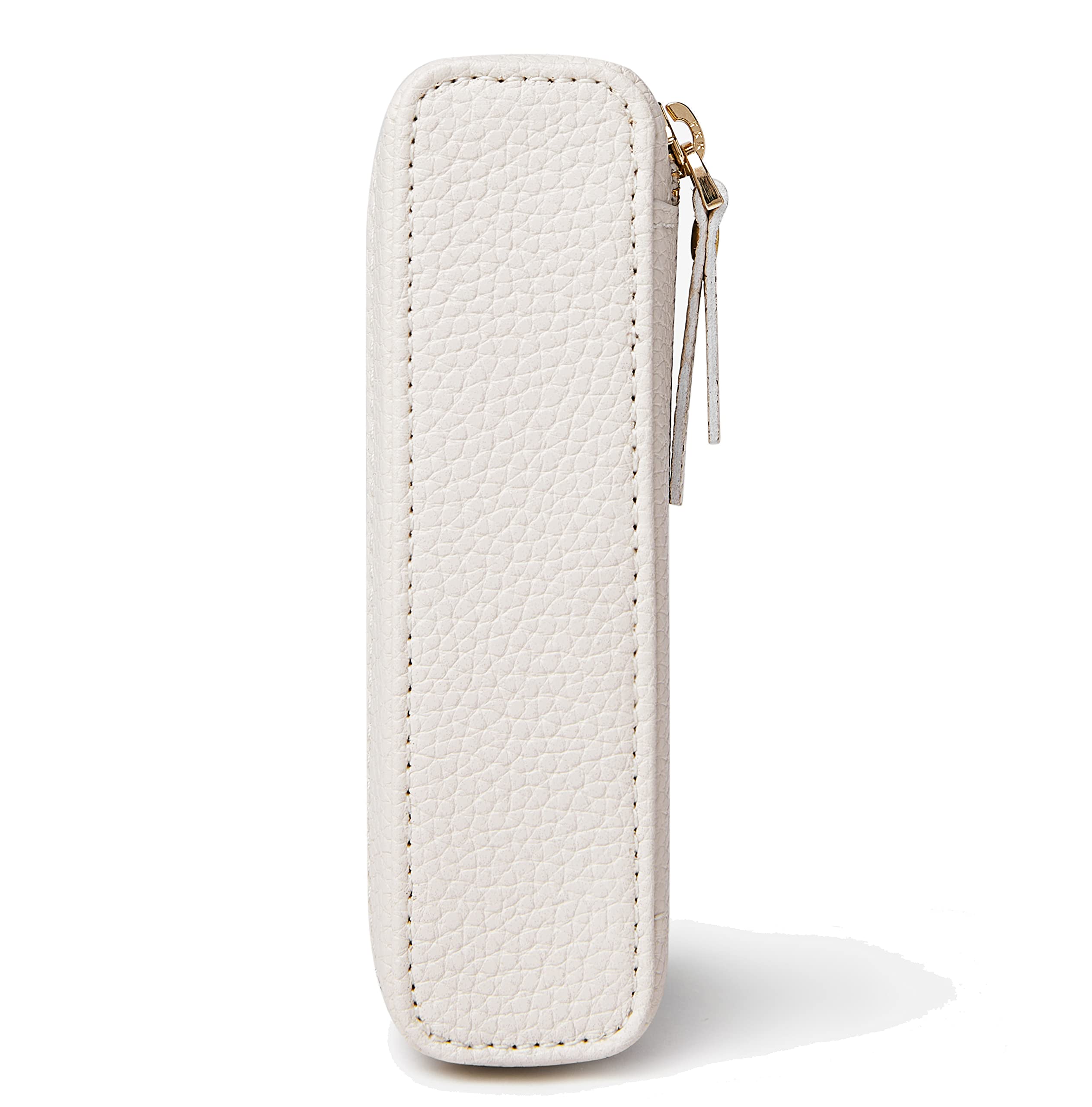 ZVE Mini Detachable Leather Zipper Purse Pouch Carrying Lipstick Rings Gum for Women Girls - Beige