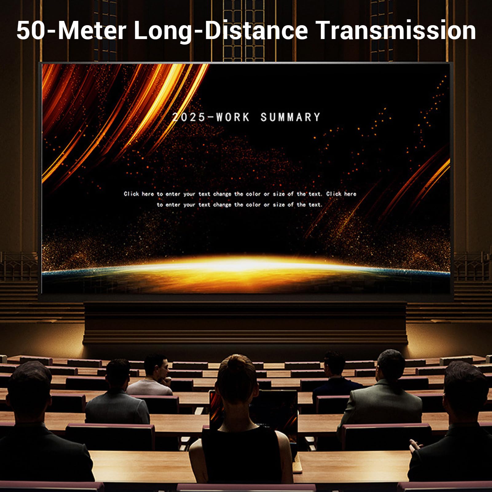 Annadue Bezprzewodowy Nadajnik i Odbiornik HDMI 50M, Dekodowanie Ultra HD 4K, Wyjście 1080P 60 Hz, Plug and Play, 5G+2.4G i Audio, do Telefonu/tabletu/laptopa/komputera