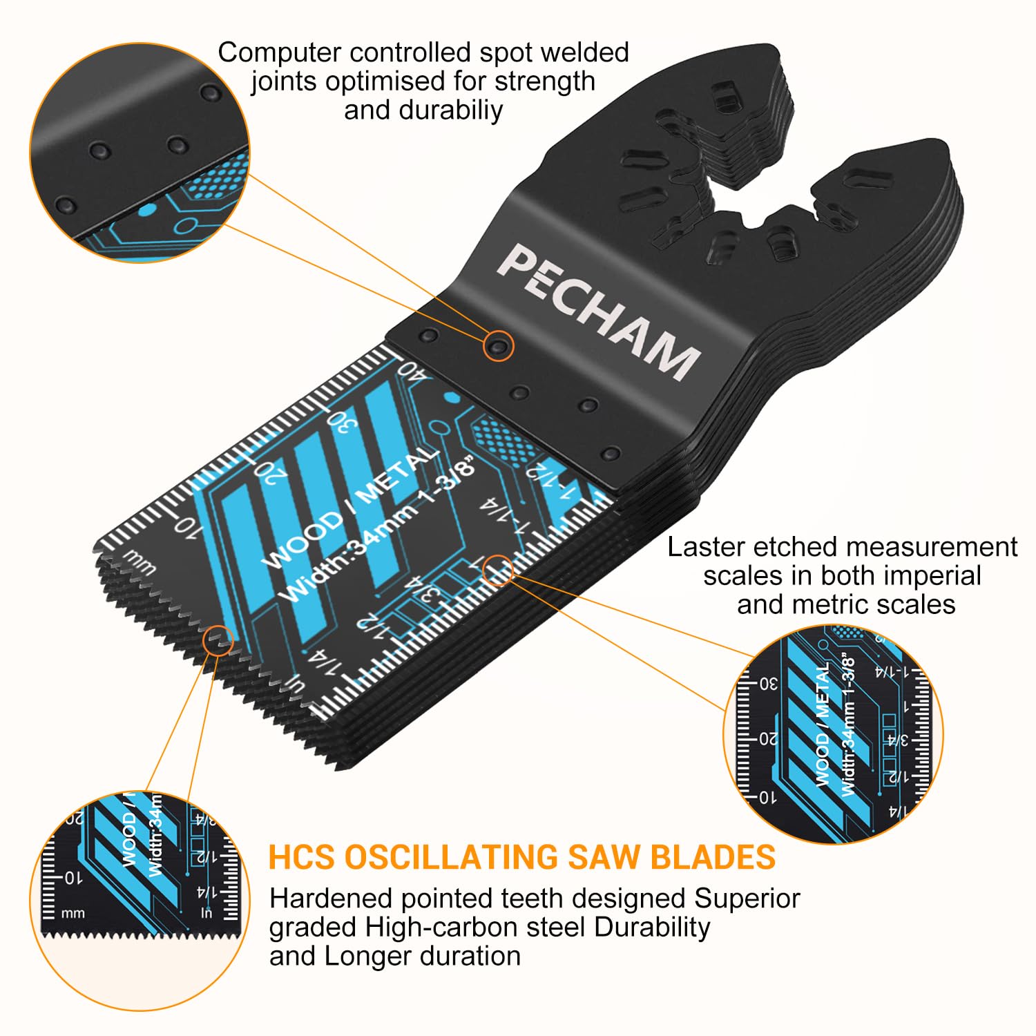 PECHAM 45PCS Multi Tool Blades - Image 4