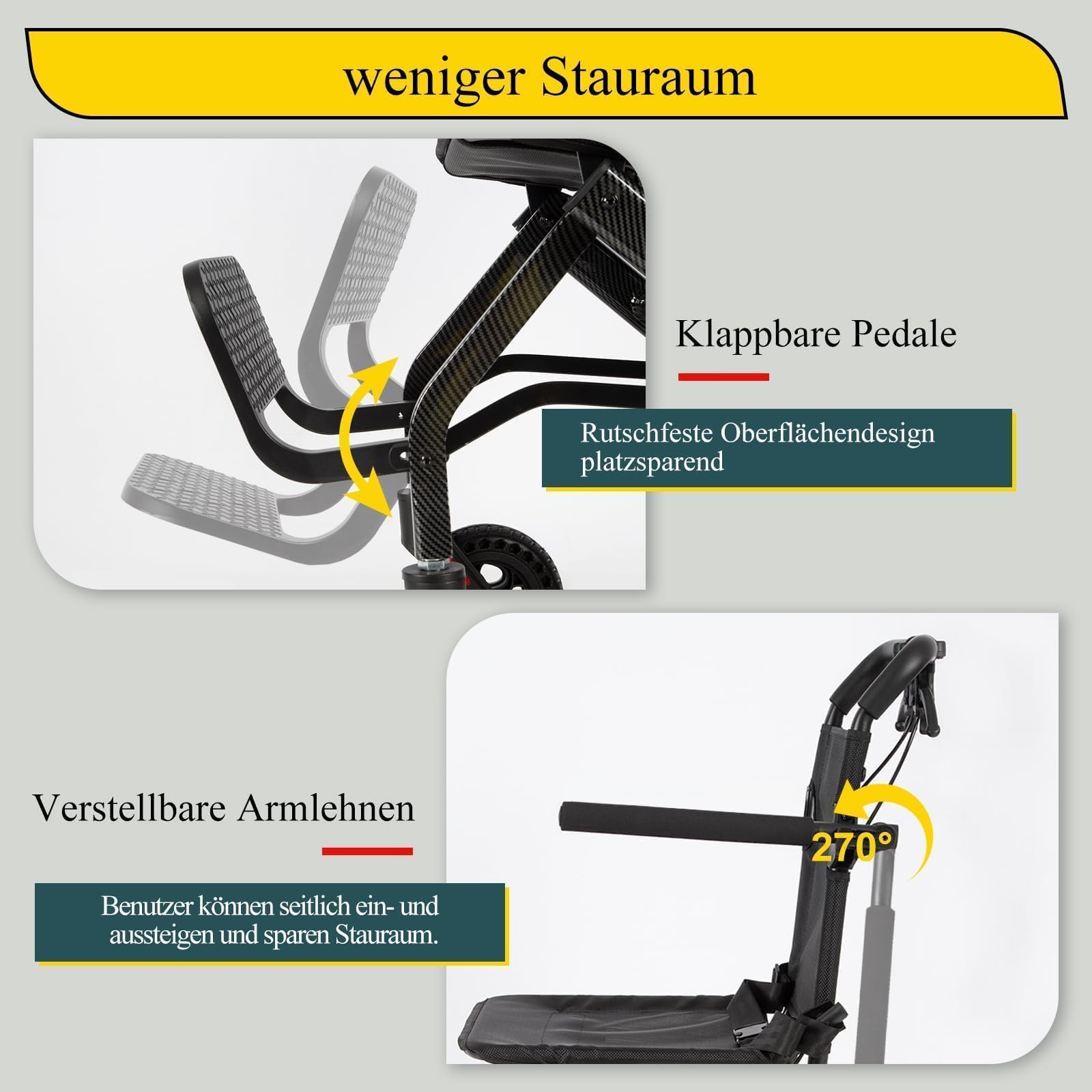 Care Parents - Silla de ruedas plegable y ultraligera (6,3 kg, ancho del asiento de 40 cm, aluminio con bolsa de viaje, compacta para avión y coche, reposabrazos plegables, estrecha, para apartamentos