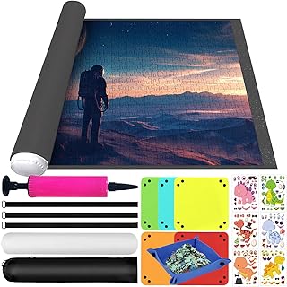 Comprar Tapete Puzzle,Tapete para Puzzles,Estera de Rompecabezas Portátil,Alfombra Guarda Puzzle,Portátil Fieltro Alfombra Puzzle 3000 2000 1500 1000 Piezas(Gris)