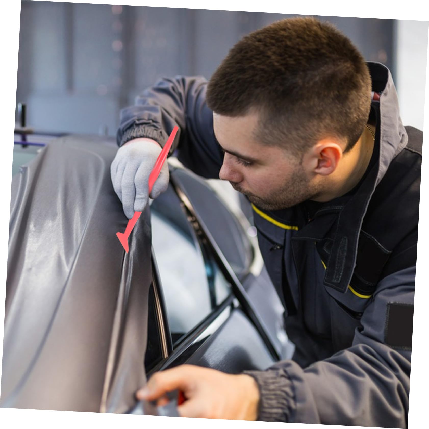 ULTECHNOVO Professional Grade Car Tinting Kit Vinyl Wrap Installation Tools Felt Squeegee and Film Scraper for Precise Trimming