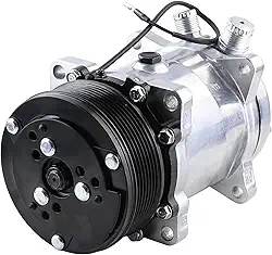 Compressor de ar condicionado universal com correia serpentina preta PV7 508 estilo 5H14 R134A