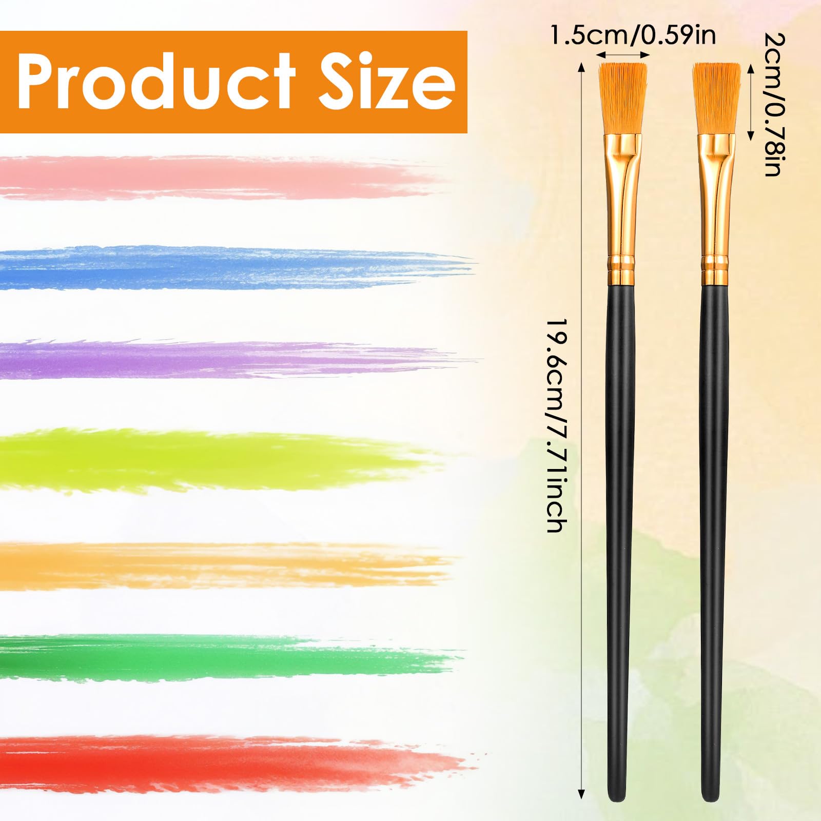 20PCS Paint Brush, 1 Inch Paint Brushes Bulk For Acrylic - View #10