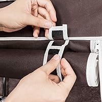 Vista 146 de 67" Portable Wardrobe Closet, Wardrobe Closet for Hanging Clothes with 2 Hanging Rods, 12 Clothes Storage Organizer Shelves, Non-Woven Fabric Grey