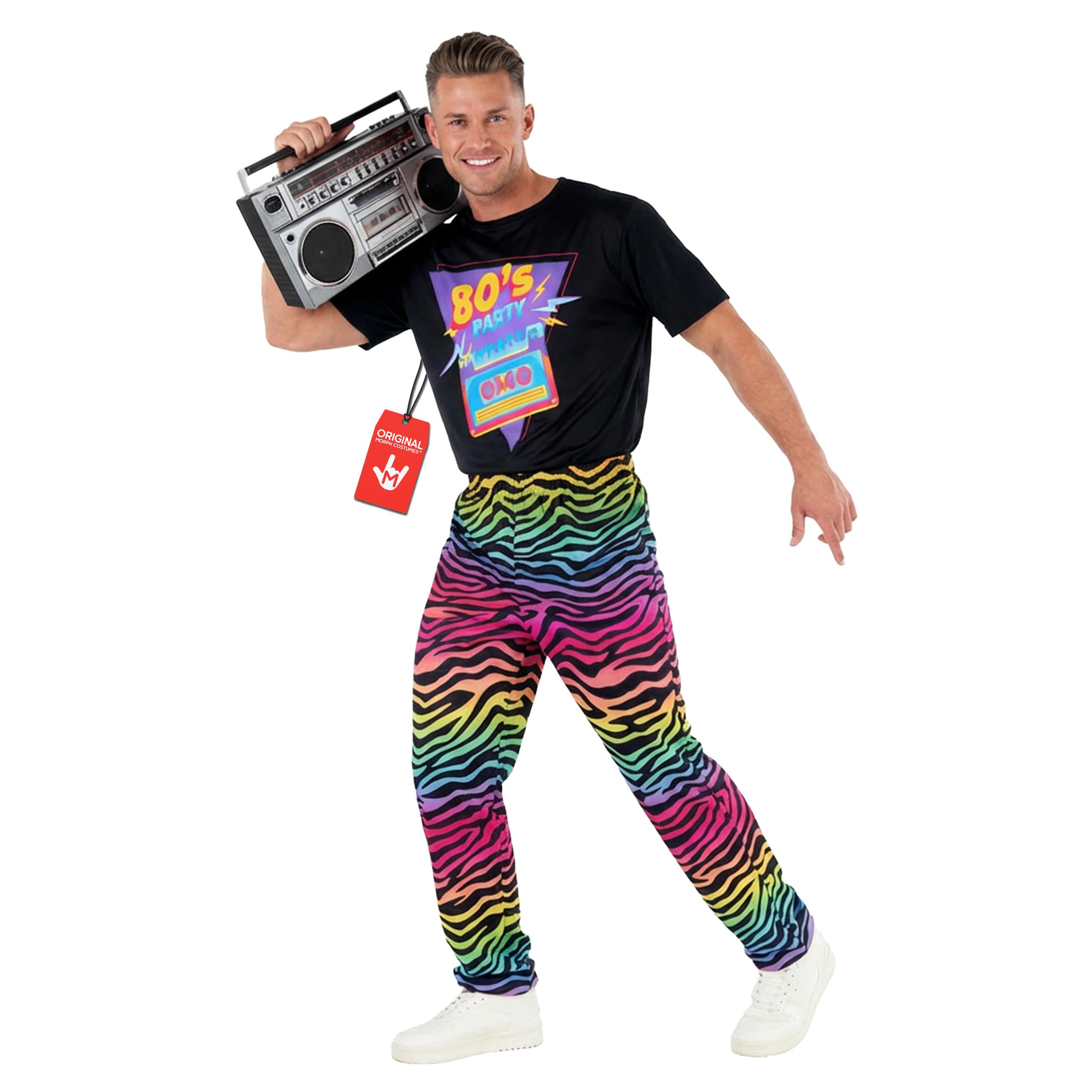 Morph Disfraz Retro Hombre, Traje Fiesta Despedida Soltero, Ropa Fiesta Años 80 y 90
