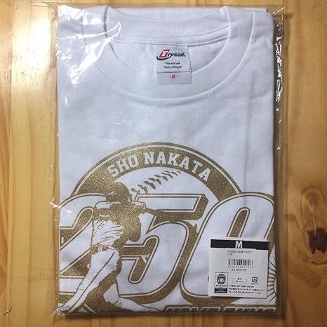 Amazon Co Jp 中田翔250本塁打記念tシャツ Mサイズ 服 ファッション小物
