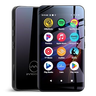 160GB innioasis MP3 Player with Bluetooth and WiFi, MP3 Player with Spotify, Spotify Kids, Pandora, Play Store, Parental Manager App, Calm, 4" HD Full Touch Screen MP4 Music Player for Kids (Black) - Amazon product rated Grade A
