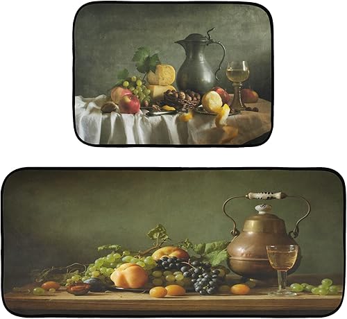 Miniatura 8 de Sweets Quotes - Juego de 2 tapetes de cocina retro vintage, antideslizantes, para puerta, baño, hogar, oficina, fregadero, lavandería, granja, 28 x