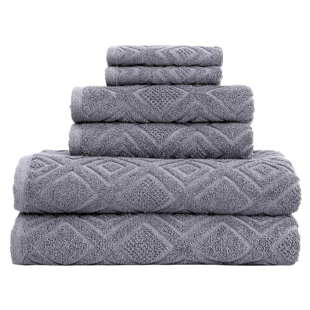 Juego de toallas de baño premium de 6 piezas con alta capacidad absorbente y suavidad
