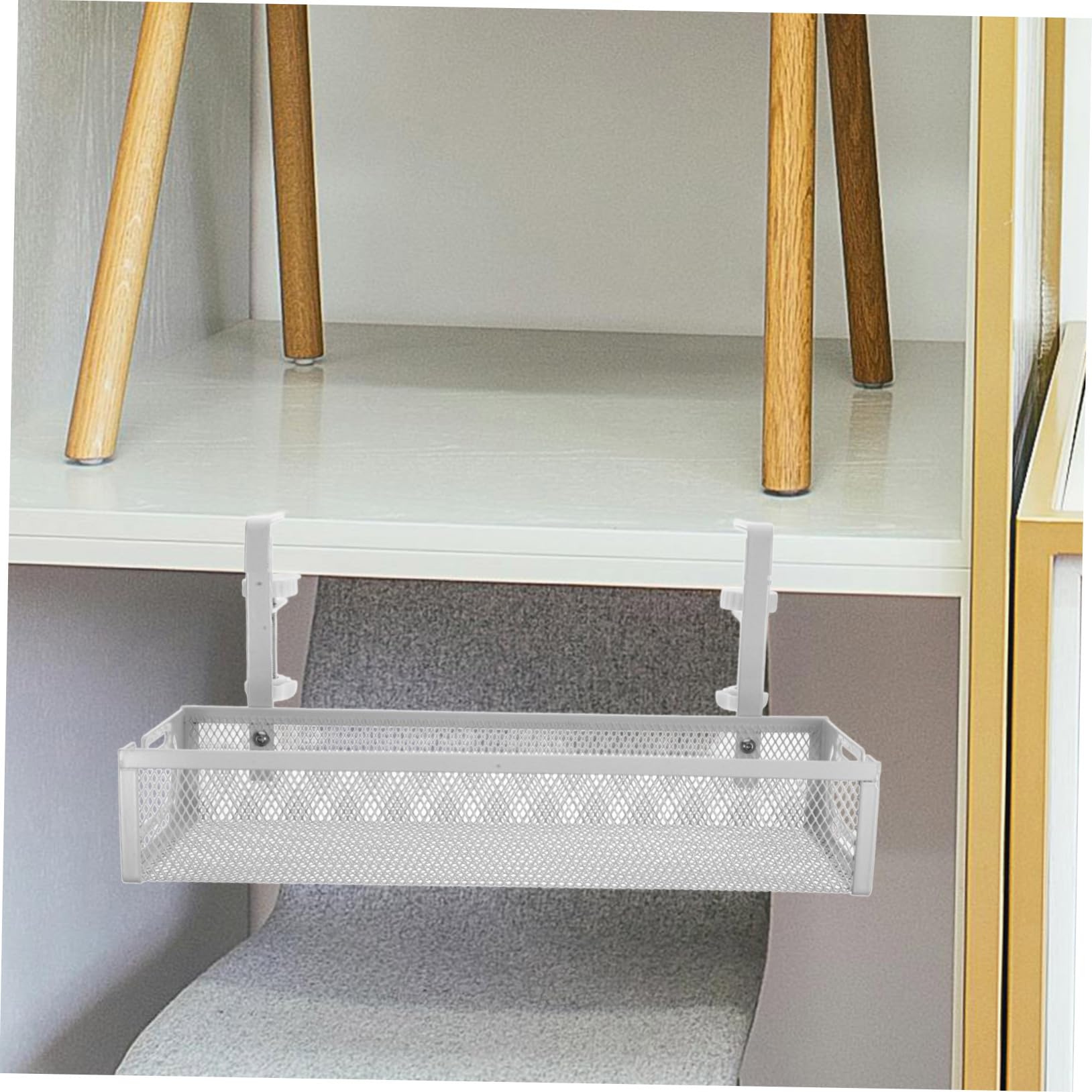 Organizzatore Cavi Sottoscrivania Vassoio Per Gestione Cavi e Filo Struttura Resistente e Facile Installazione Per Ufficio e Casa