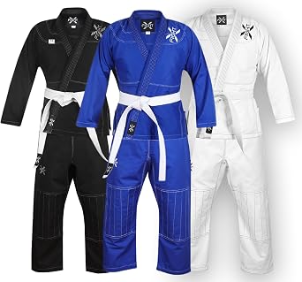 BJJ Gi للرجال والنساء البرازيلي Jiu Jitsu GI بدلة خفيفة الوزن مع حزام مجاني