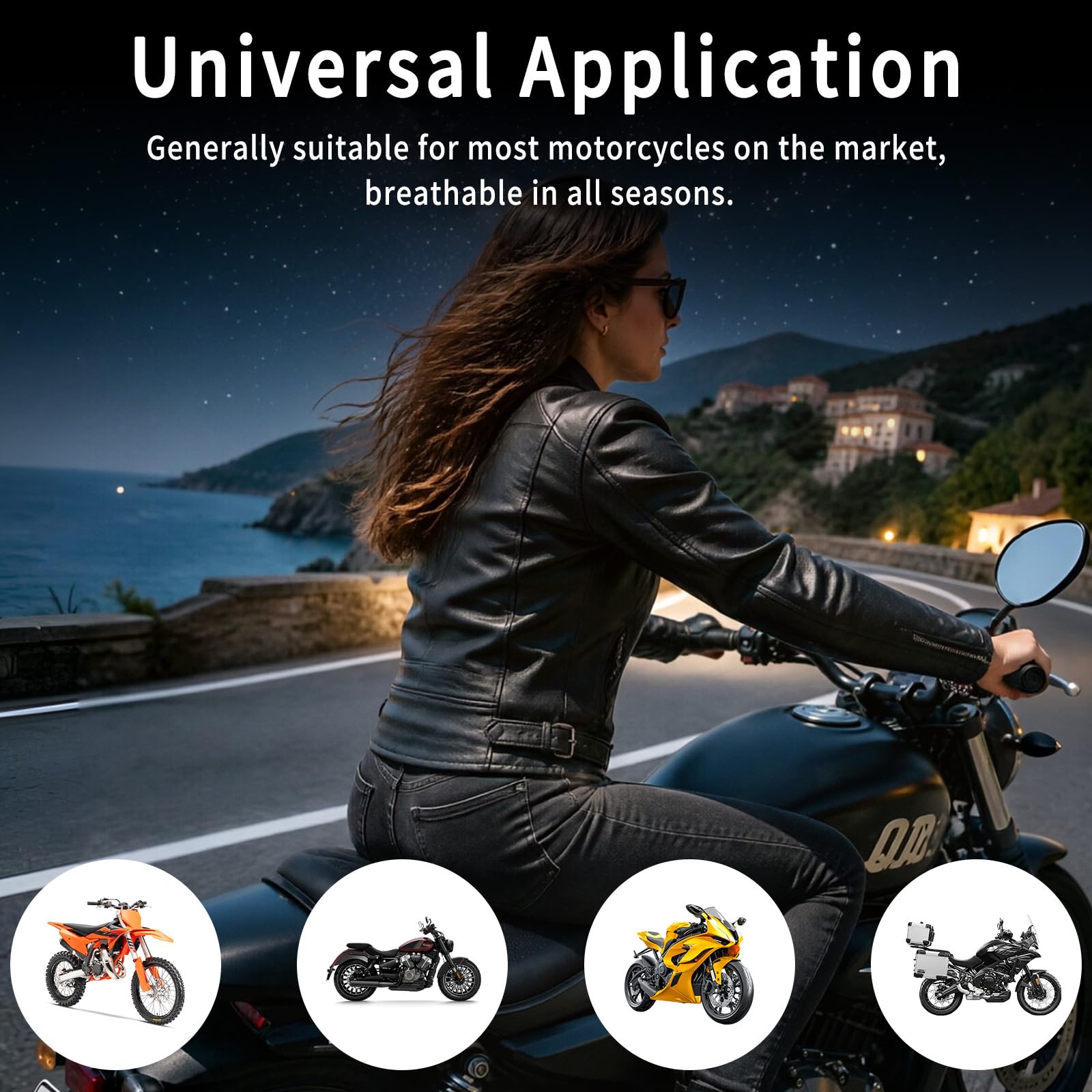 Motorrad Gel Sitzkissen Universal 3D Wabenstruktur Gelkissen Motorrad Struktur Atmungsaktive Stoßdämpfung Sitzpolster für Lange Fahrten