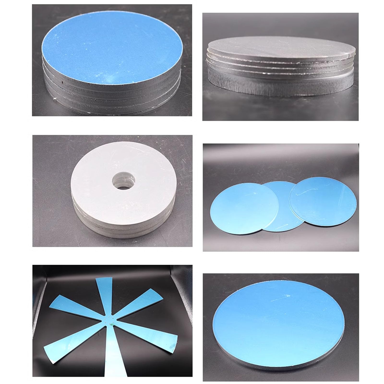 Lamiera rotonda in alluminio, 5052 in for stampaggio di lastre for lavori fai da te e formatura, spessore 2,5 mm(Diameter 350 * 2.5mm)