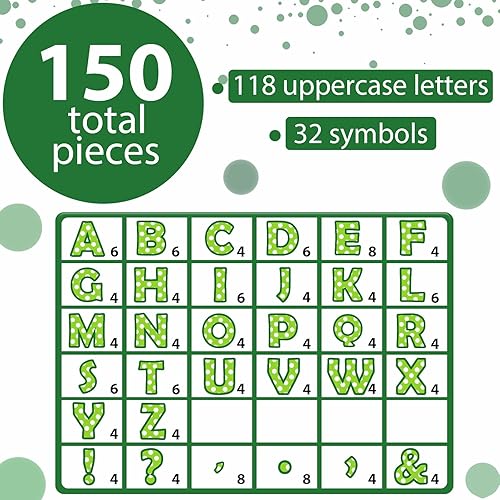 Vista 23 de Qyeahkj Juego de 150 letras grandes de 7 pulgadas y puntuación, color rojo oscuro para aula, para exhibir tablones de anuncios, decoración