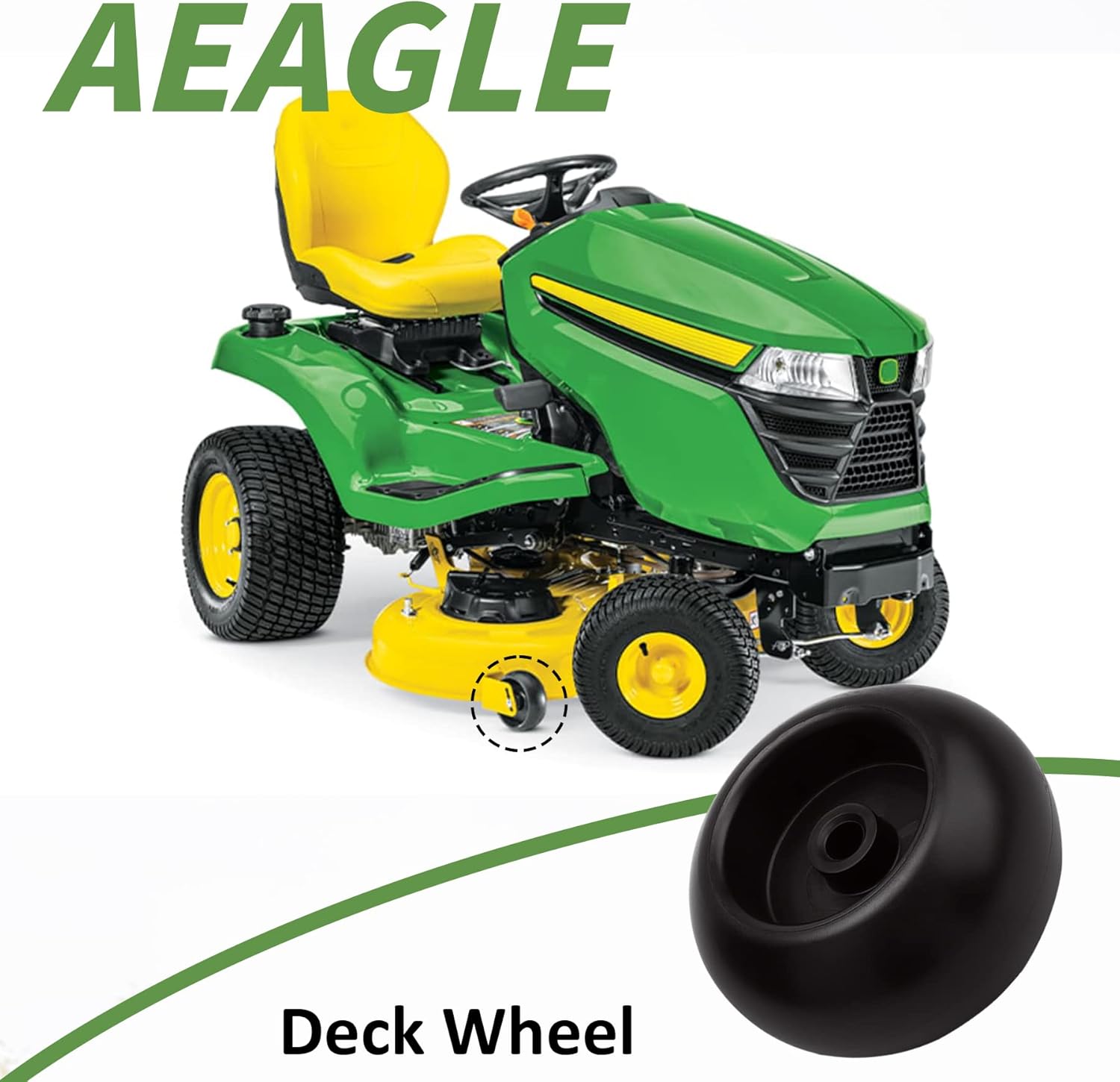 Deck Wheels for Oregon 72-094 AYP Poulan 107610 133957 Murray 92265 92683 Ariens 03471700 03905600 Cub Cadet 734-04039A Husqvarna 532133957 Hustler 031997 John Deere AM116299 M84690