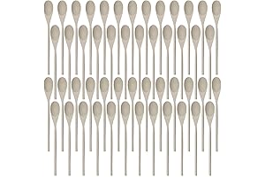50-Piece Wooden Craft Spoon Set