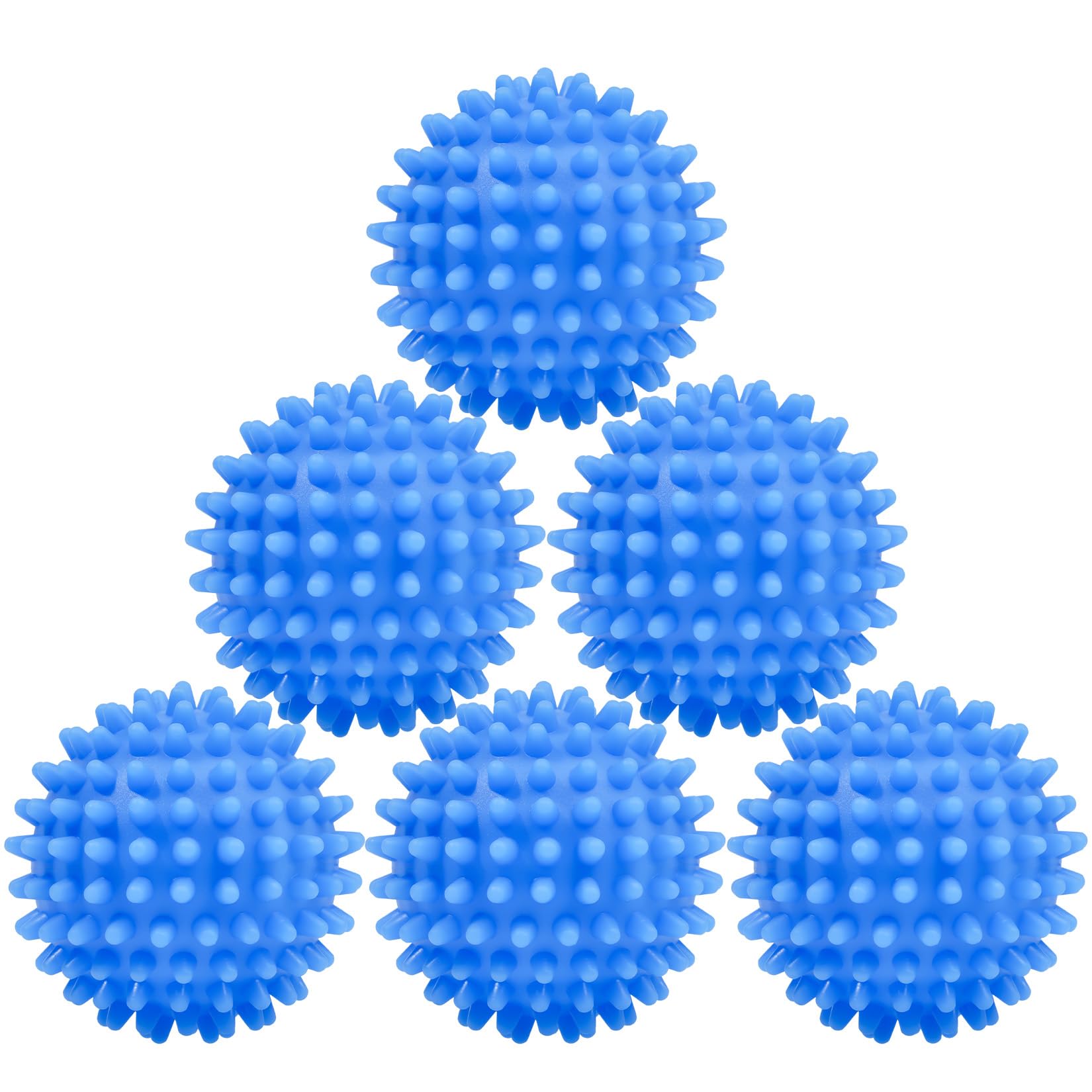 6 PcsBolas para Lavadora de Ropa, 6.5cmBolas de Secado para Lavadora, Pelota Bola de Lavado para Lavadoras, Bolas Secadora de Ropa, Bolas de Lavandería Reutilizables para Secadora Lavandería
