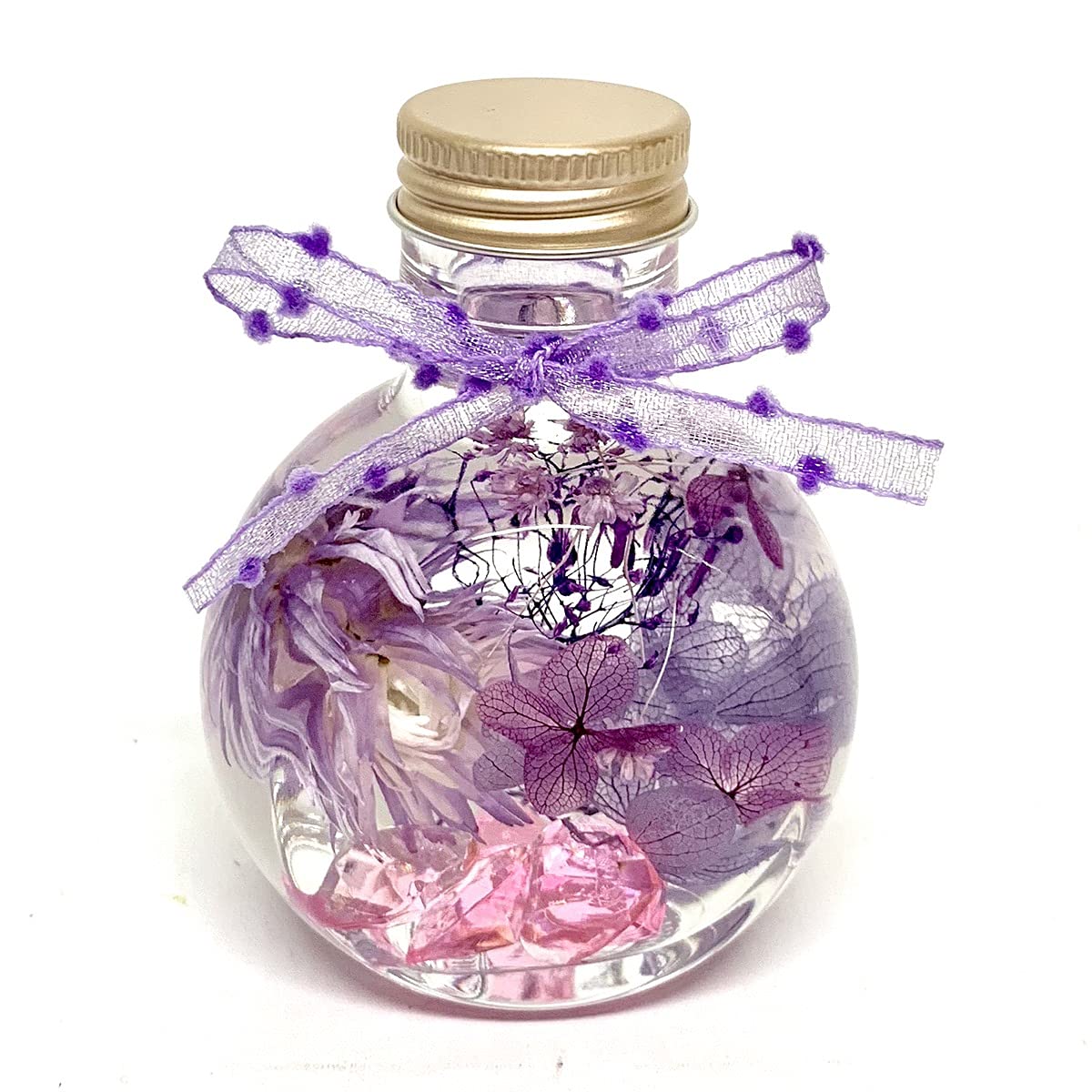 ◆ハーバリウム　248　　ダークグレーのバラのエレガントbottle*.:。 Amazon｜【Amazon.co.jp 限定】【NICHIFLRO】 ニチフロ ハーバリウム