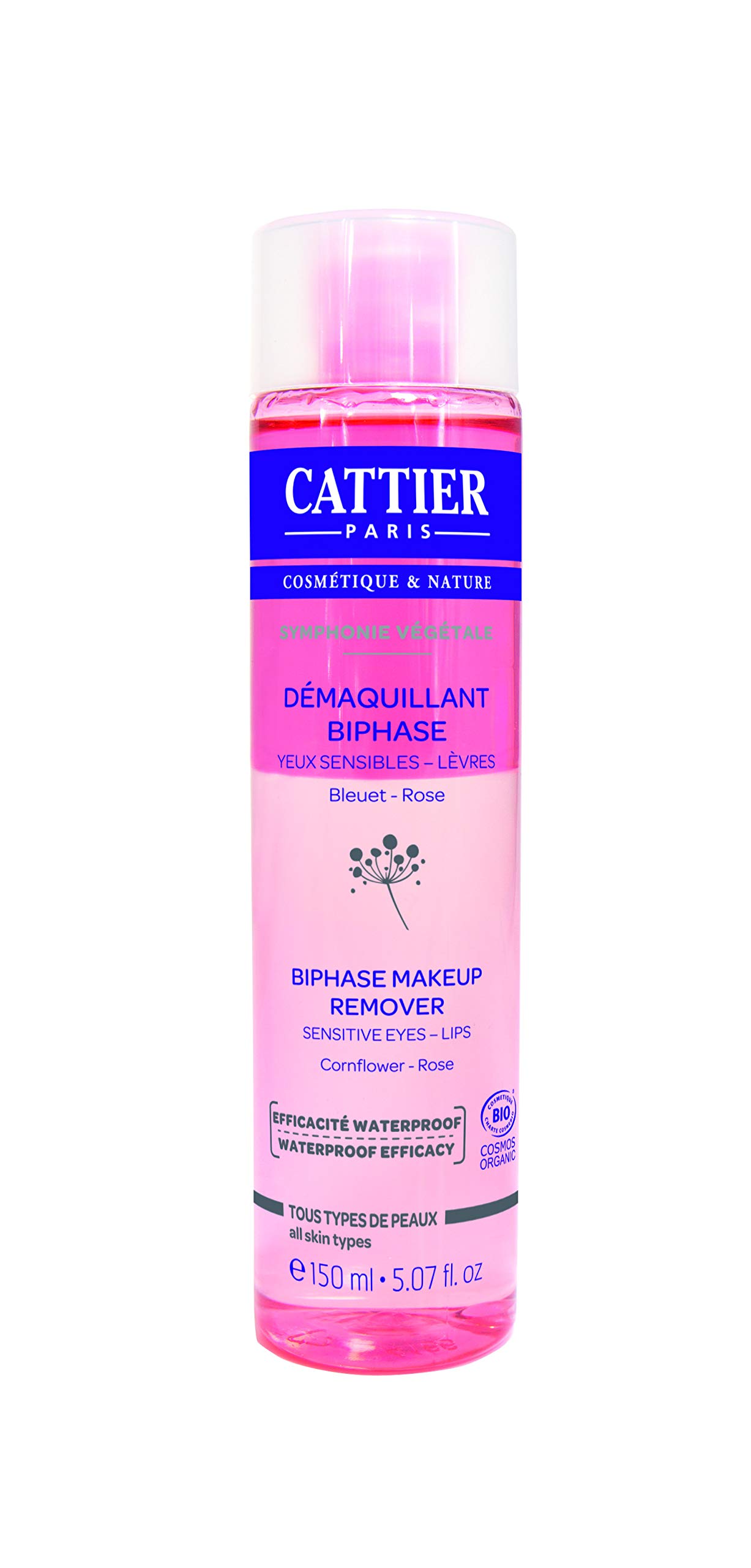 Cattier démaquillant Biphase ojos/labios 150 ml Bio – Juego de 2