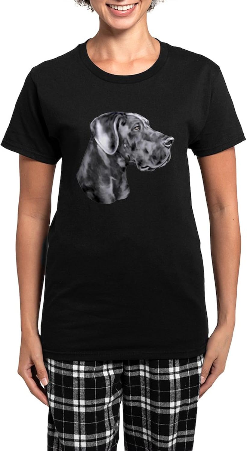 CafePress Great Dane HS Blue UC Women's Dark Pajamas Womens Novelty PJ Sleepwear