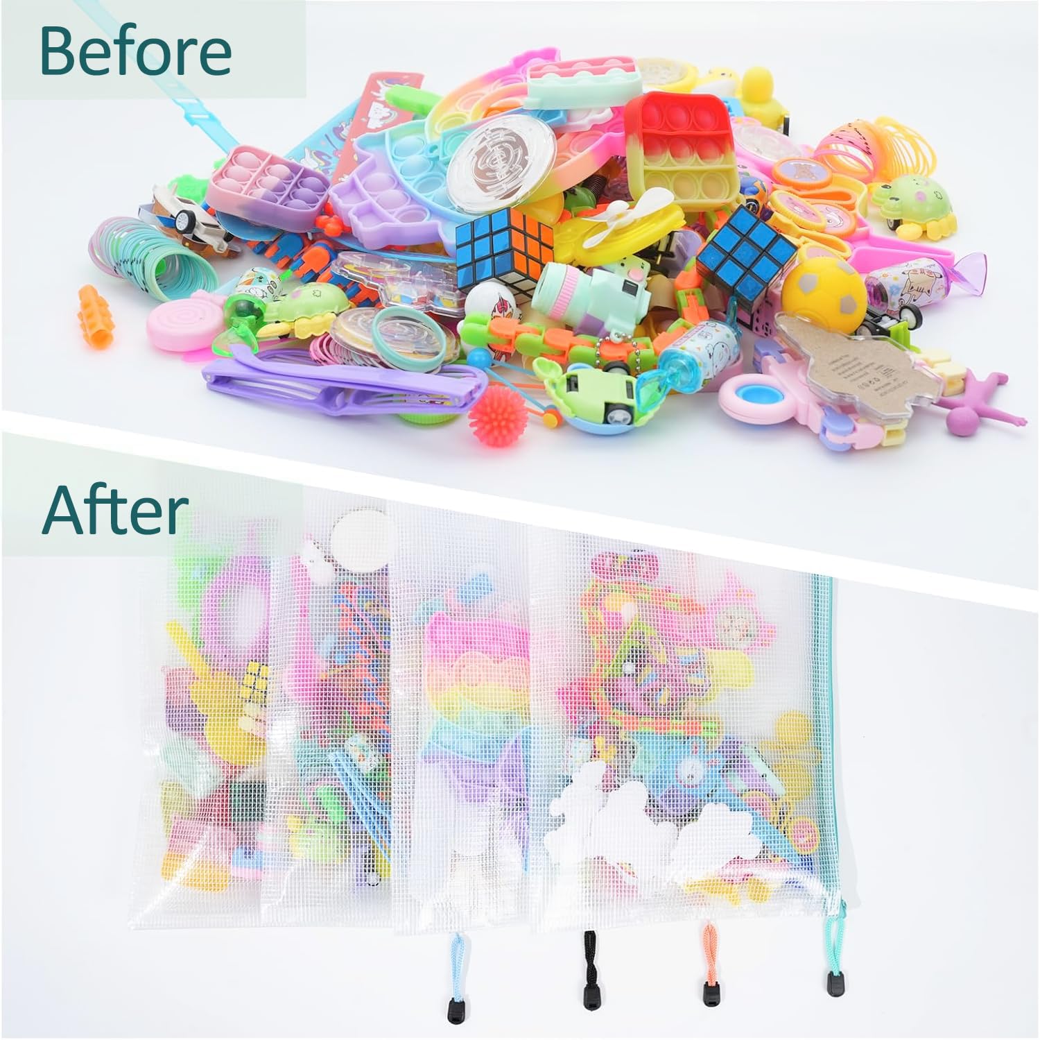 15 Piezas Bolsas de Archivo A5, Bolsas de Documentos, Plastico Impermeable Bolsas, para Almacenaje de Juguetes, Documentos, Escuela, Oficina y Hogar(5 colores)