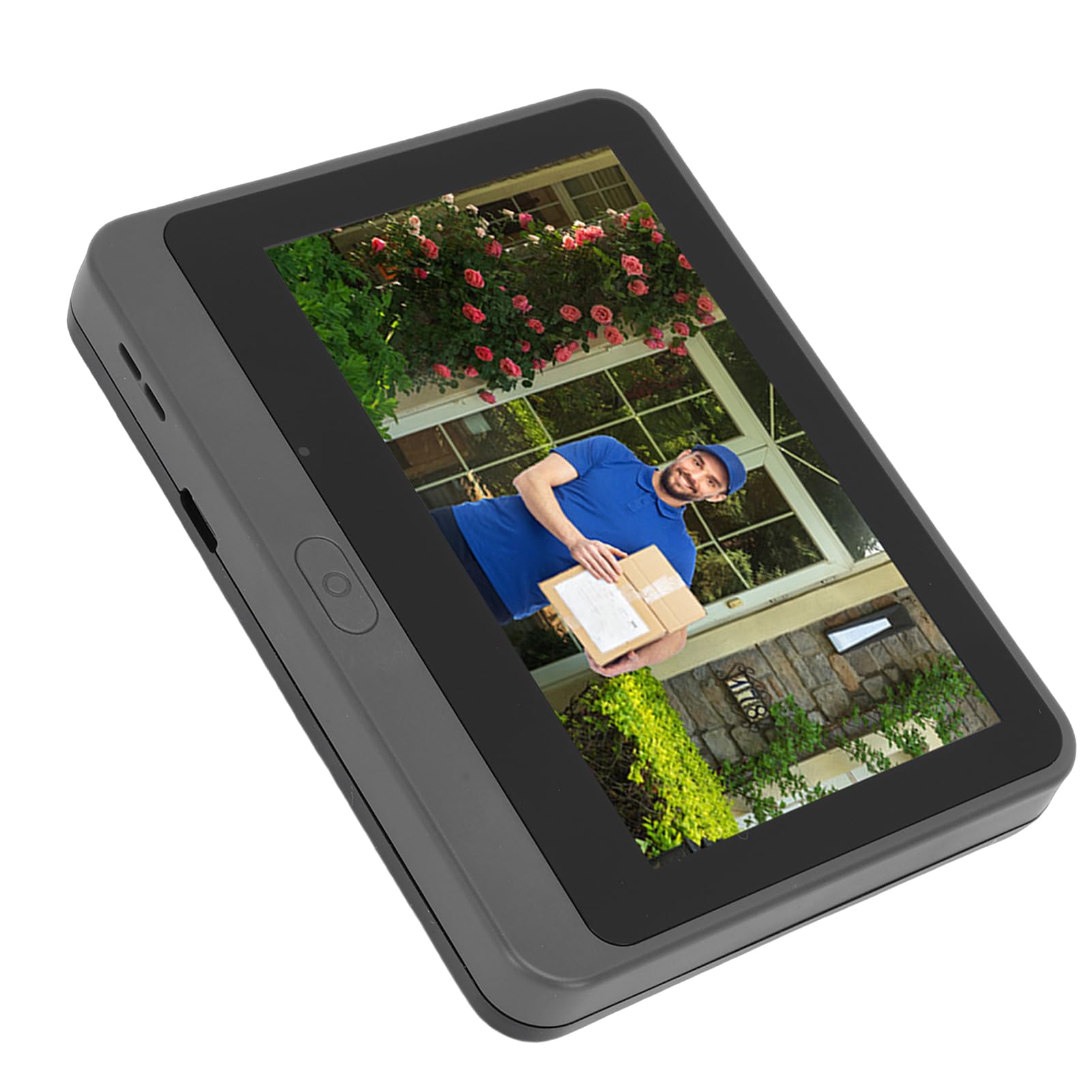FTVOGUE Campanello WiFi 1080P con Telecamera Spioncino Intelligente con Rilevamento del Movimento PIR, Batteria da 5000 MAh, Schermo LCD da 4,3 Pollici, Spioncino Digitale per la