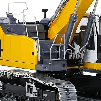 LR945 1:14 LESU RC Hydraulic Excavator RTR 3 Arms Remote Control Digger Model Light System Motor Servo ESC Hobby Grade Model