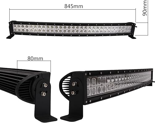 Miniatura 4 de Northpole Light 33 180 W curvado Spot-Flood Combo LED Light Bar LED Off-Road Lighs IP67 impermeable con soporte de montaje para todoterreno camión