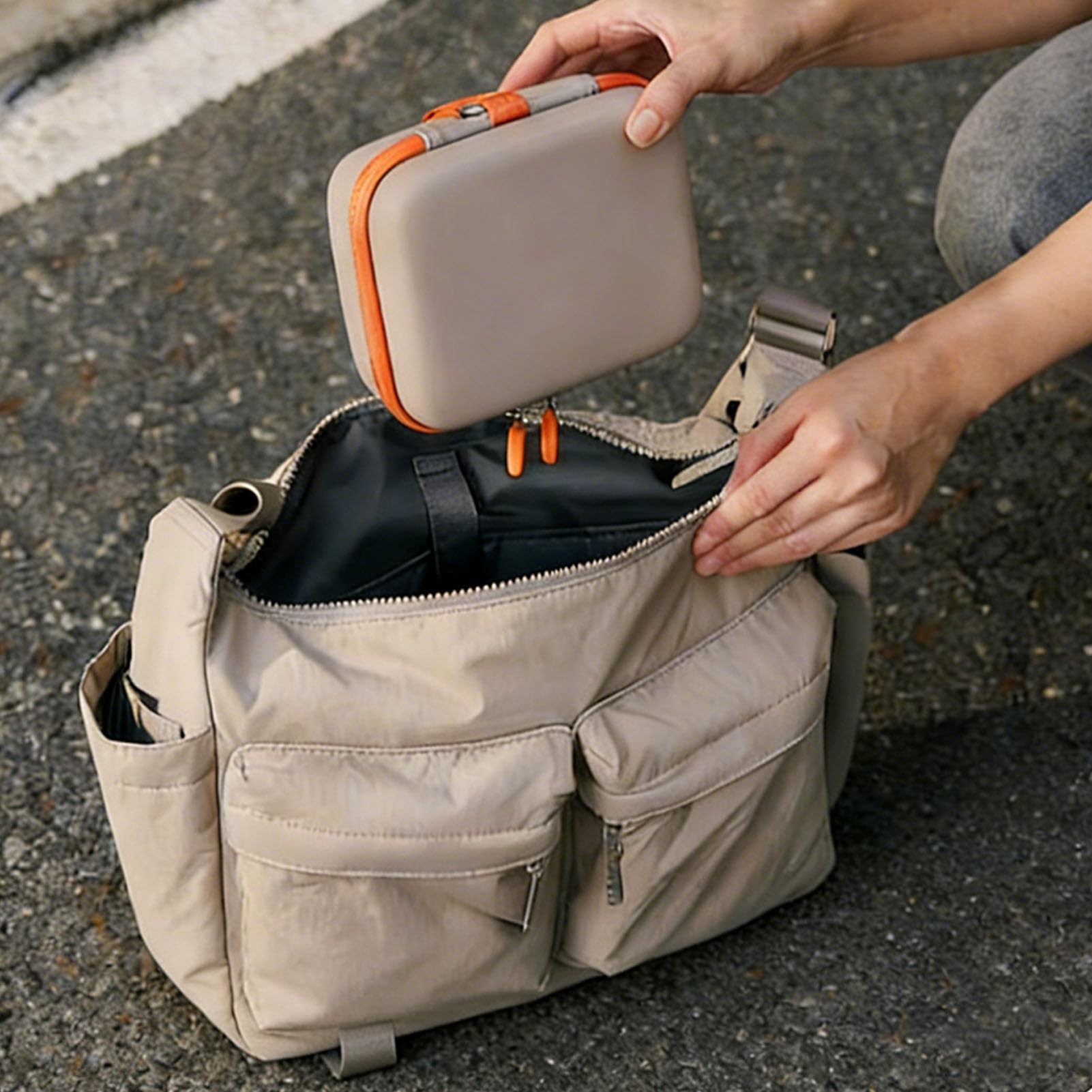 Irfora Custodia da Viaggio Portatile Antiurto per Fotocamera EVA Custodia da Viaggio Rigida Compatta per 6 - Borsa Impermeabile Fotocamera Action Nera